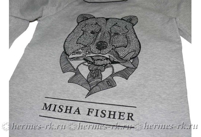 Вышивка на спине худи