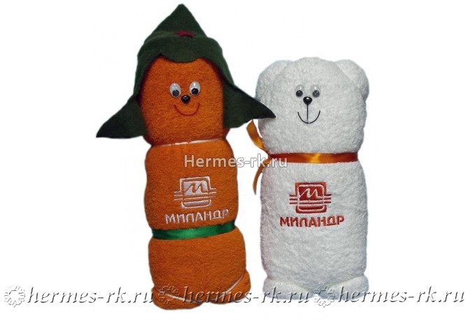 Фигурки из полотенец с вышивкой на заказ