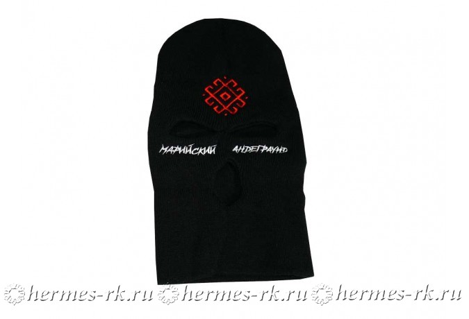 Балаклава с вышивкой и надписями