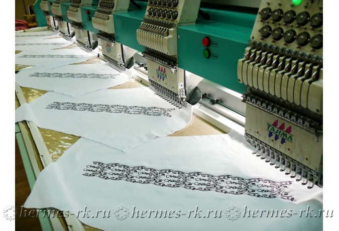 Машинная вышивка на крое