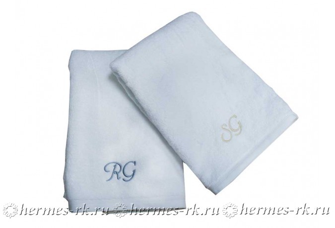 Вышивка инициалов на махровых полотенцах