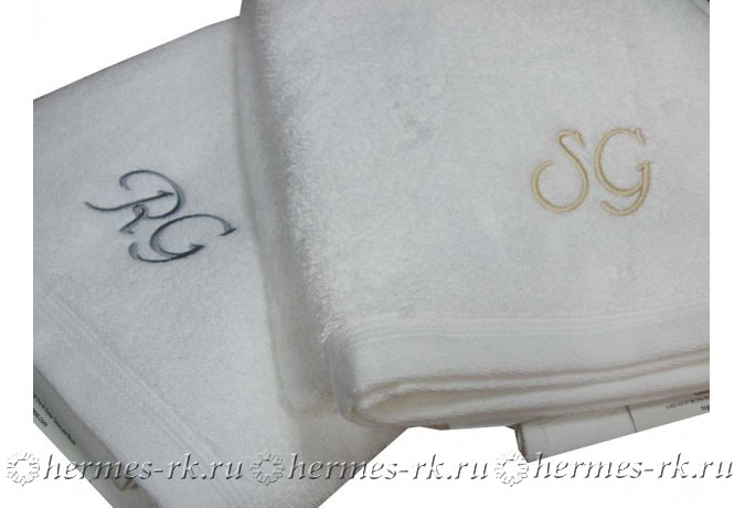 Вышивка инициалов на махровых полотенцах