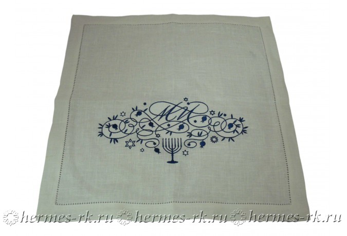 Вышивка на салфетках инициалов