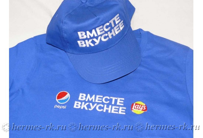 Вышивка рекламы на футболках