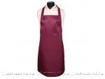 Фартук с грудкой, бордовый