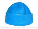 Шапка флисовая, цвет голубой