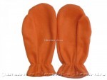 Варежки из флиса, оранж