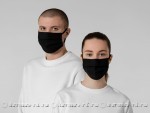 Маска гигиеническая, двухслойная, немедицинская, черная