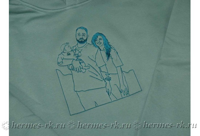 Вышивка контурами